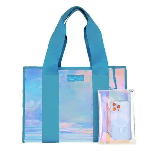 Southern Couture Carry All Iridescent Tote - Blue